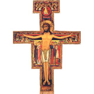 Gebetsbild Franz von Assisi Tafelkreuz von San Damiano